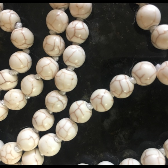 Boho Steer Skull Magnesite Necklace - Picture 6 of 6